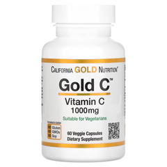 California Gold Nutrition Gold C, вітамін С, 1000 мг, 60 капсул