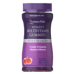 Puritans Pride Women's Multivitamin Gummies Plus Collagen, 50 gummies