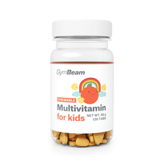 GymBeam Multivitamin for kids, 120 tab, апельсин