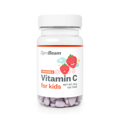 GymBeam Vitamin C for Kids, 120 tab, полуниця