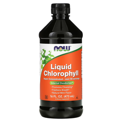 Now Liquid Chlorophyll, рідкий хлорофіл, з ароматом натуральної м’яти, 473 мл, 90 serv